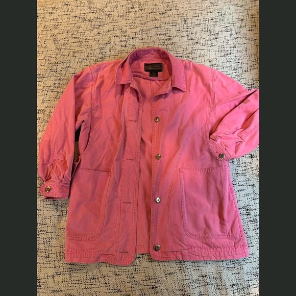 Vintage Eddie Bauer chore jacket in pink, size medium - Picture 1 of 4